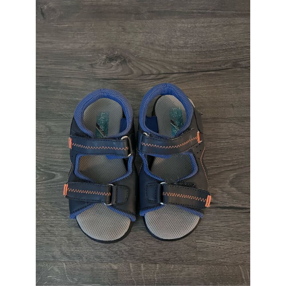 Scott David Boys Sandal Black  Blue Size 12 Boys